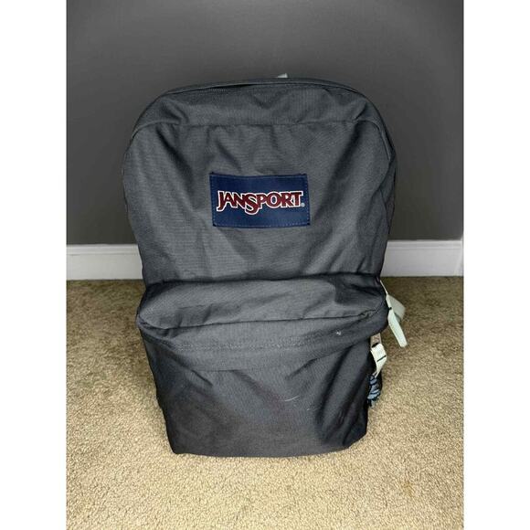 Jansport SuperBreak Adjustable Shoulder Strap School Work Backpack Gray - Picture 1 of 7
